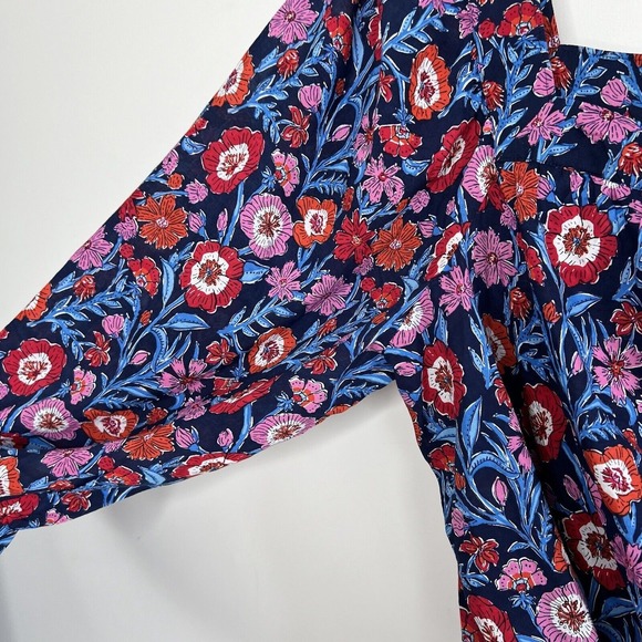 Vineyard Vines Top Womens XXL 2XL Colorful Tisbury Floral Square Neck - Picture 6 of 11